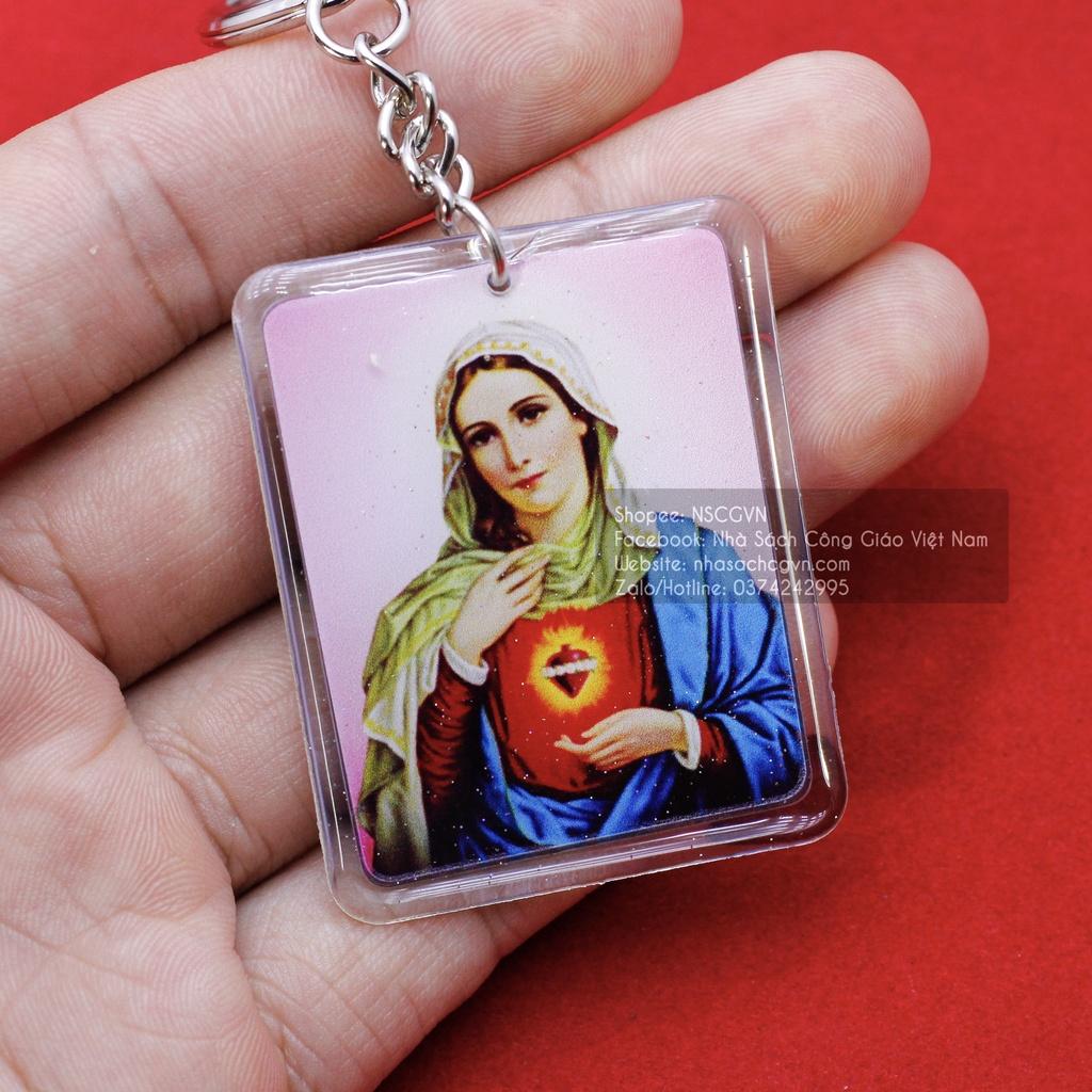Móc khóa dẻo hình Đức Mẹ Maria MK-24 Quà tặng Công Giáo, NOEL, GIÁNG SINH, Lễ cưới, Lễ quan thầy, sinh nhật ý nghĩa