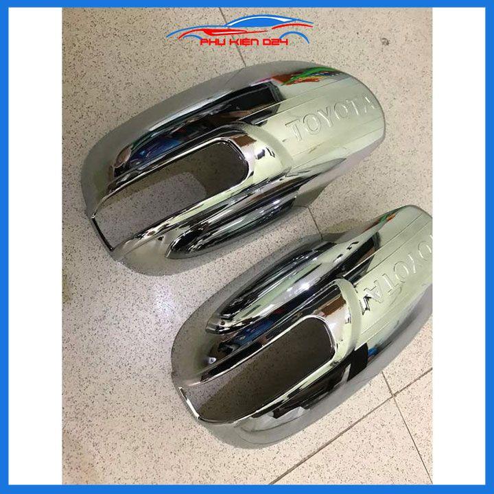 Ốp gương chiếu hậu Vios 2007-2008-2009-2010-2011-2012-2013 hở đèn xi nhan mạ crom bảo vệ chống trầy trang trí làm đẹp xe