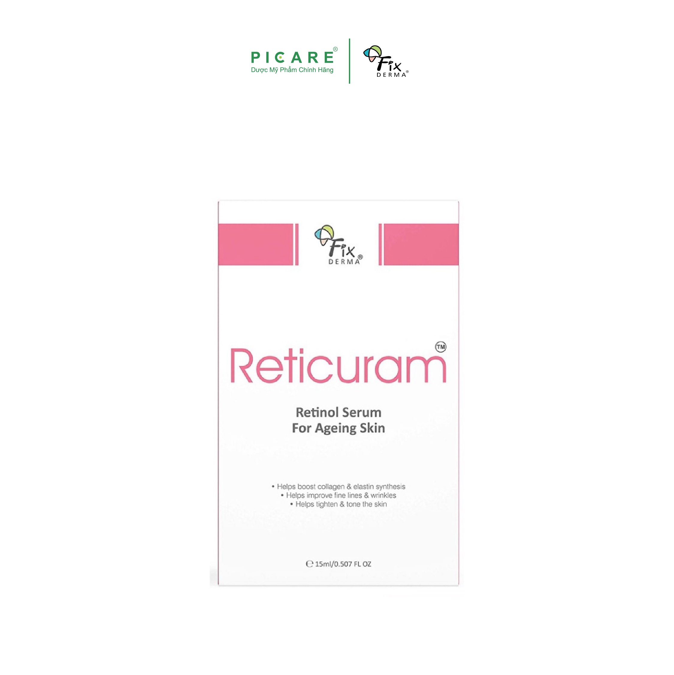 Tinh Chất Ngăn Ngừa Lão Hóa, Phù Hợp Cho Da Nhạy Cảm Fixderma Reticuram Serum 15ml