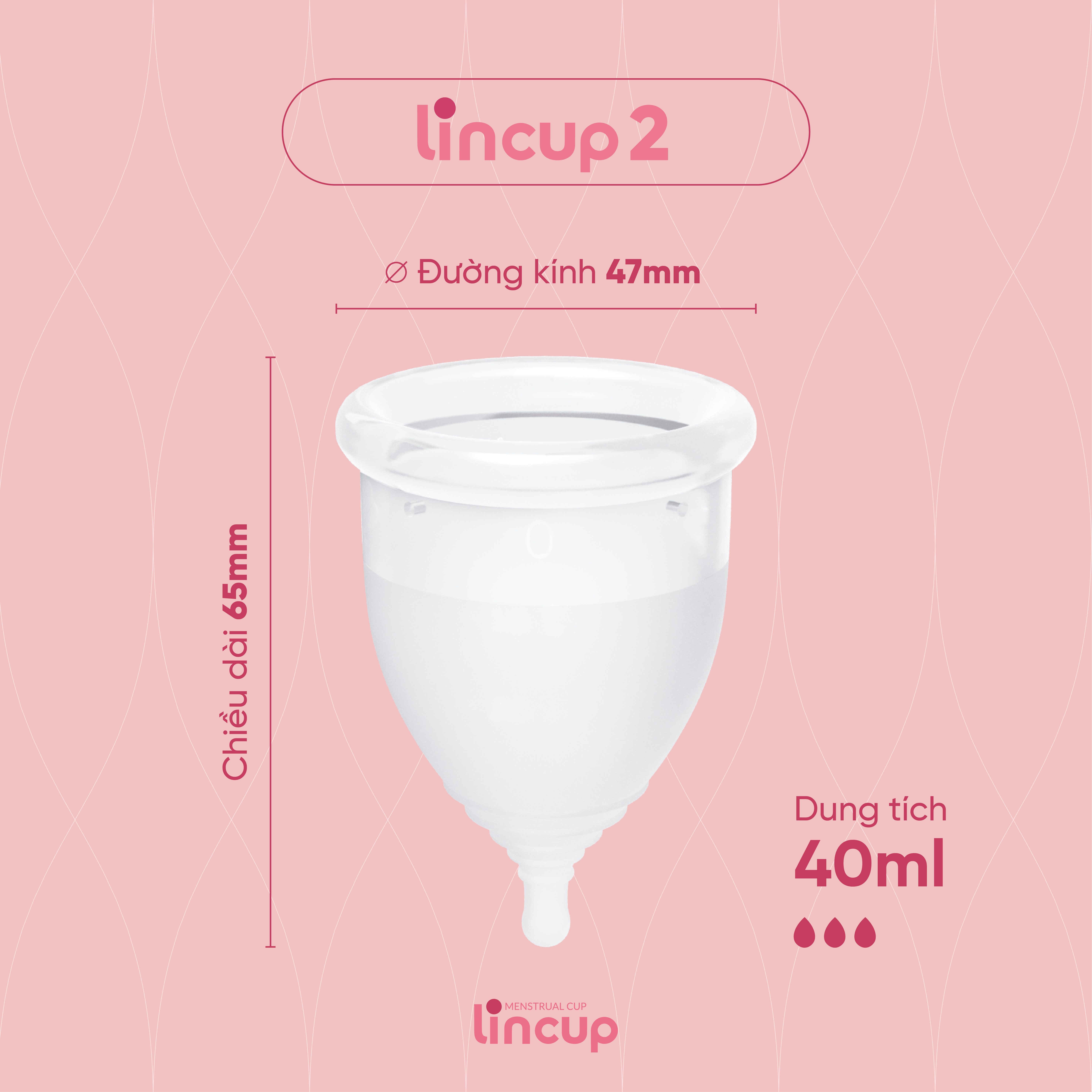 Bộ sản phẩm cốc nguyệt san Lincup+ (40ml)