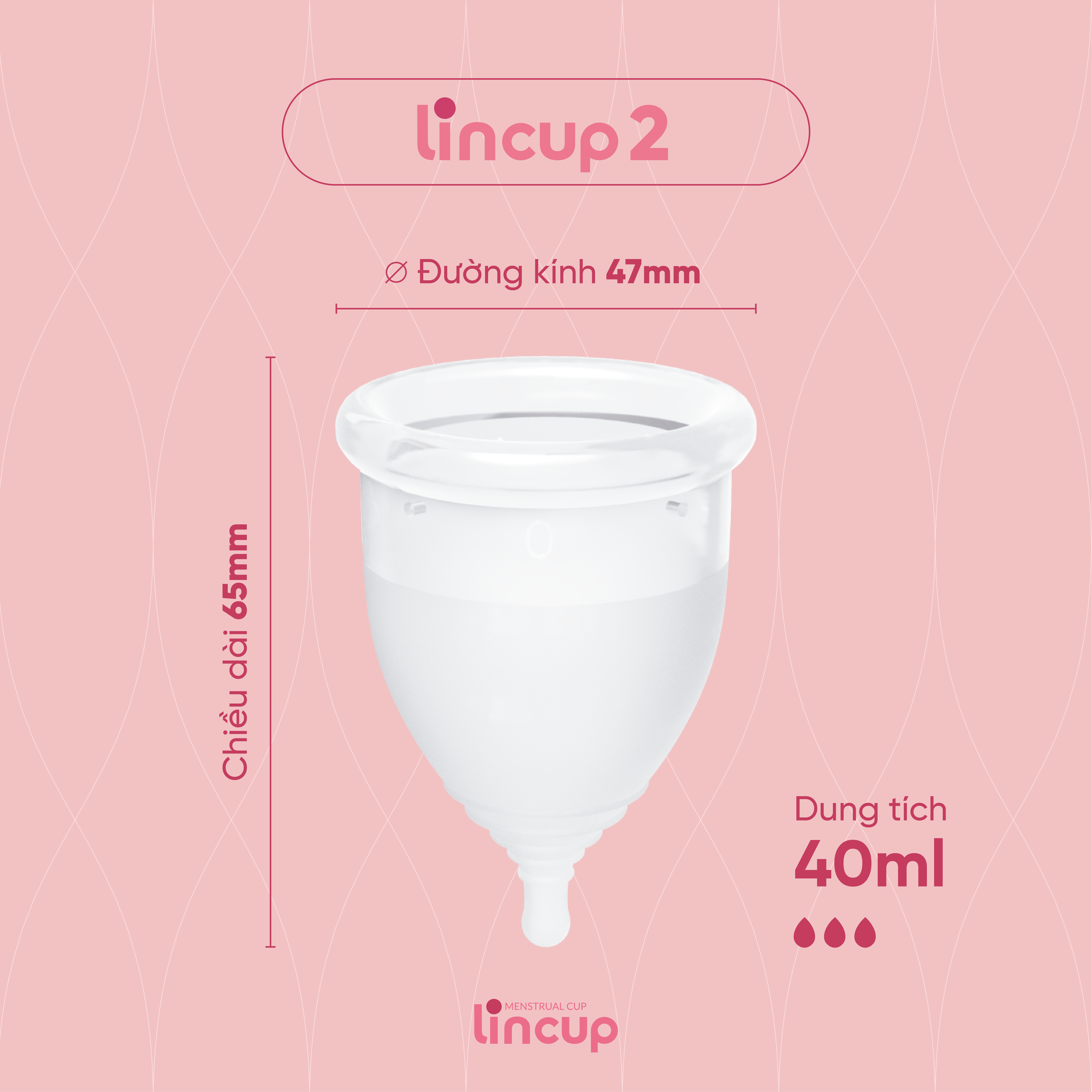 Combo cốc nguyệt san Lincup size 25ml/34ml/40ml và bộ 4 sản phẩm thiết yếu hỗ trợ dùng cốc nguyệt san