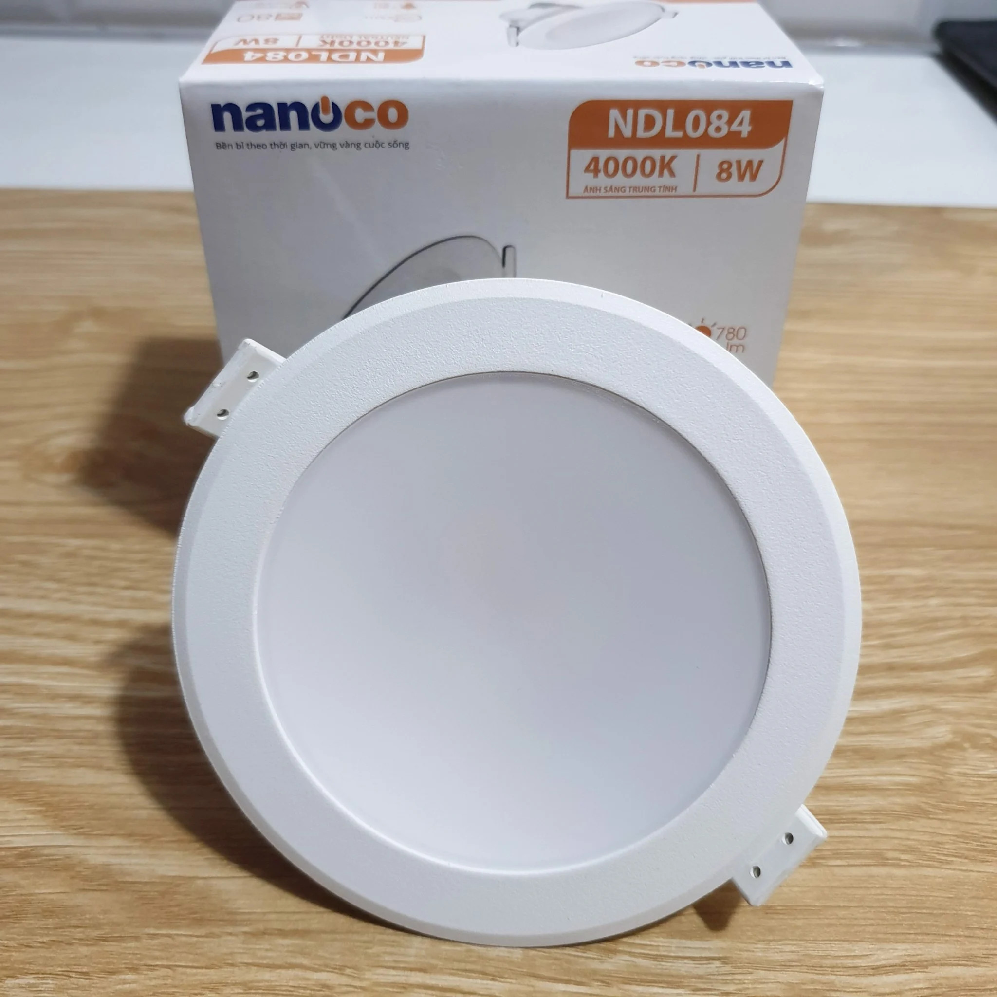 Đèn Led Âm Trần 8W (Ø90) Nanoco - Hàng chính hãng