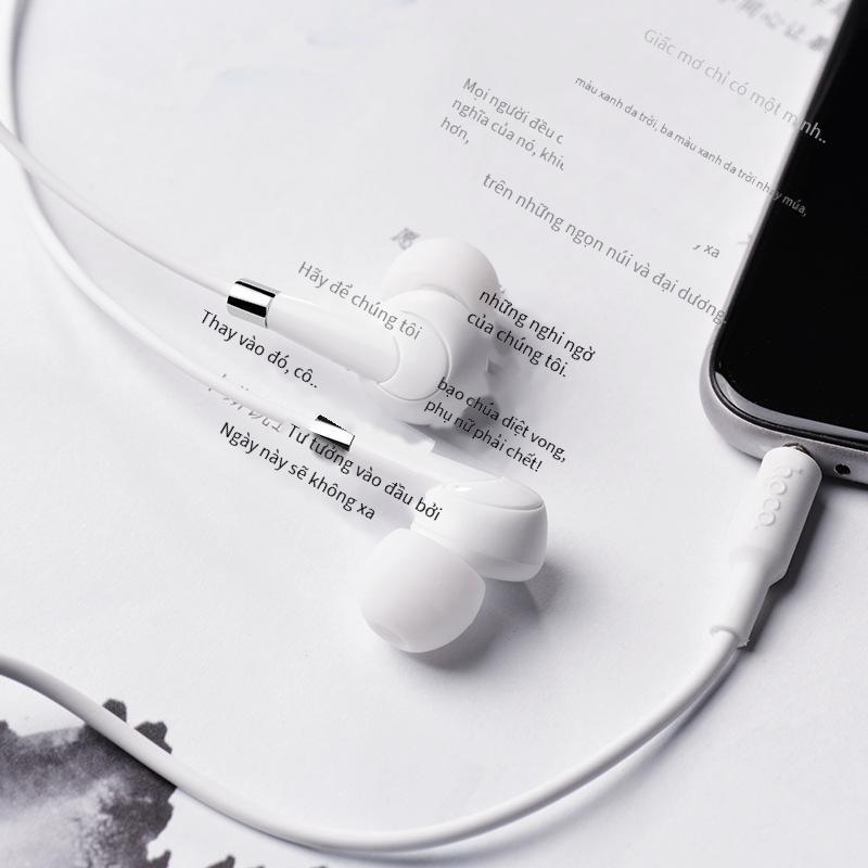 Giá thấp nhất HOCO M58 Jiamai phổ thông với tai nghe lúa mì tai nghe điều khiển bằng dây trong tai mới tai nghe nhạc chất lượng cao phổ thông