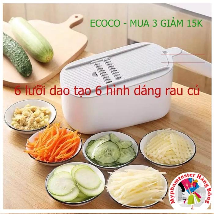 (Ecoco SIÊU RẺ) Bộ nạo rau củ quả 6in1 Ecoco