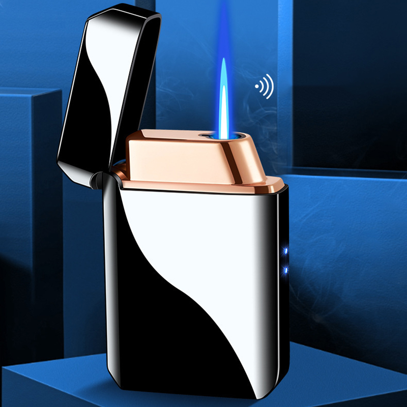 Hột Quẹt Bật Lửa Khò Gas 1 Tia HT23 Cảm Ứng Giọng Nói, Cảm Ứng Điểm Chạm Có Ô Quan Sát Gas - Giao Màu Ngẫu Nhiên