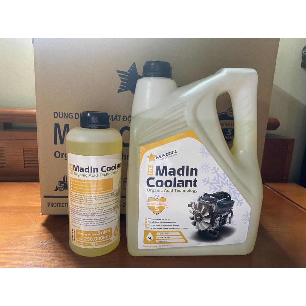 Nước làm mát động cơ ô tô Madin Coolant Pro 1 lít