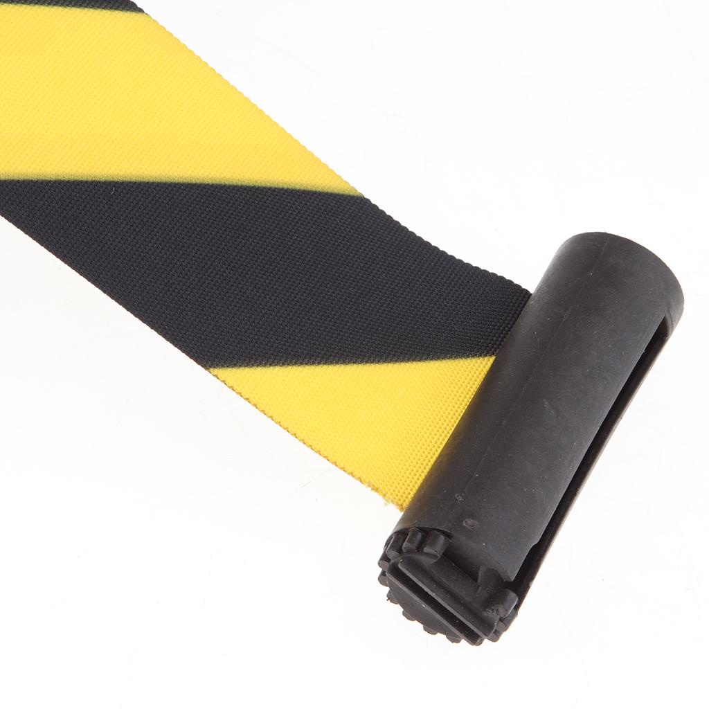 2xRetractable Wall Barrier Black And Yellow