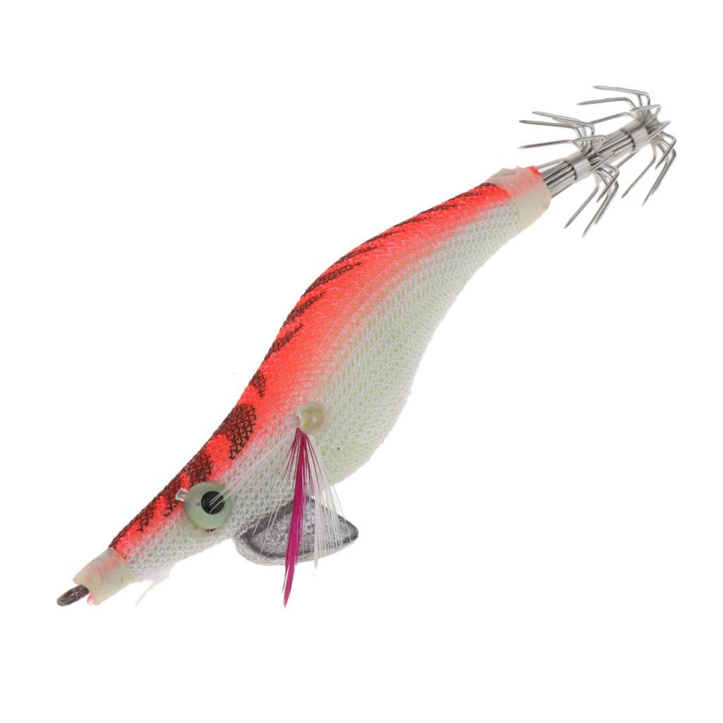 Shrimp Squid Jigs Fishing Lures Luminous Hard Jig Bait Hook