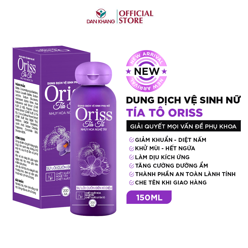 Dung Dịch Vệ Sinh Nữ Oriss Tía Tô 200ml