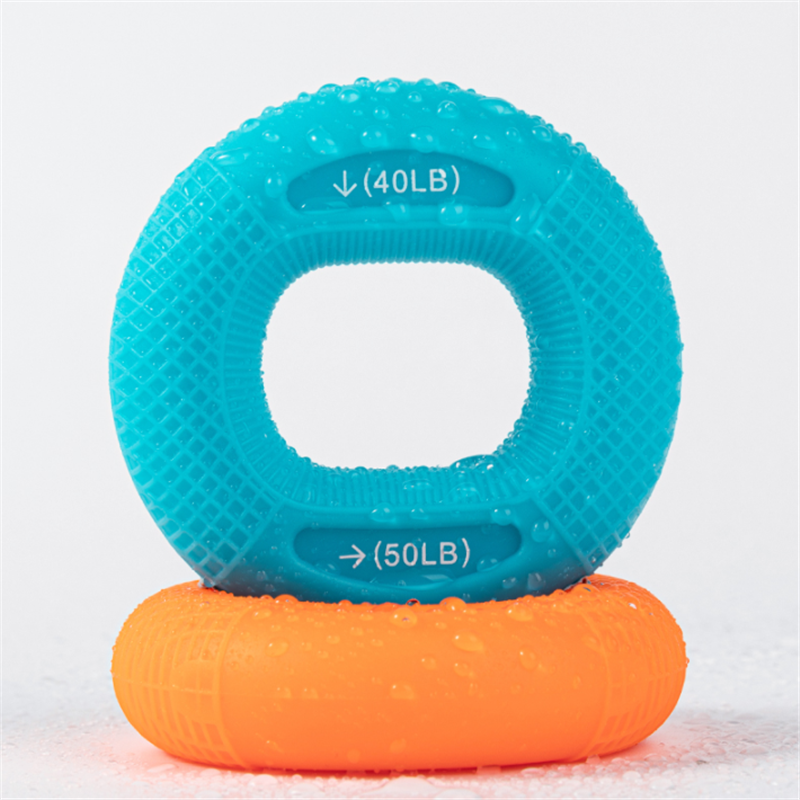 Silicone điều chỉnh tay cầm tay 20-80lb nắm tay ngón tay cỗ tay vỗ tay xe hơi mở rộng cơ bắp tập thể dục tập thể dục thể dục Color: F Blue 40 LB 1PCS
