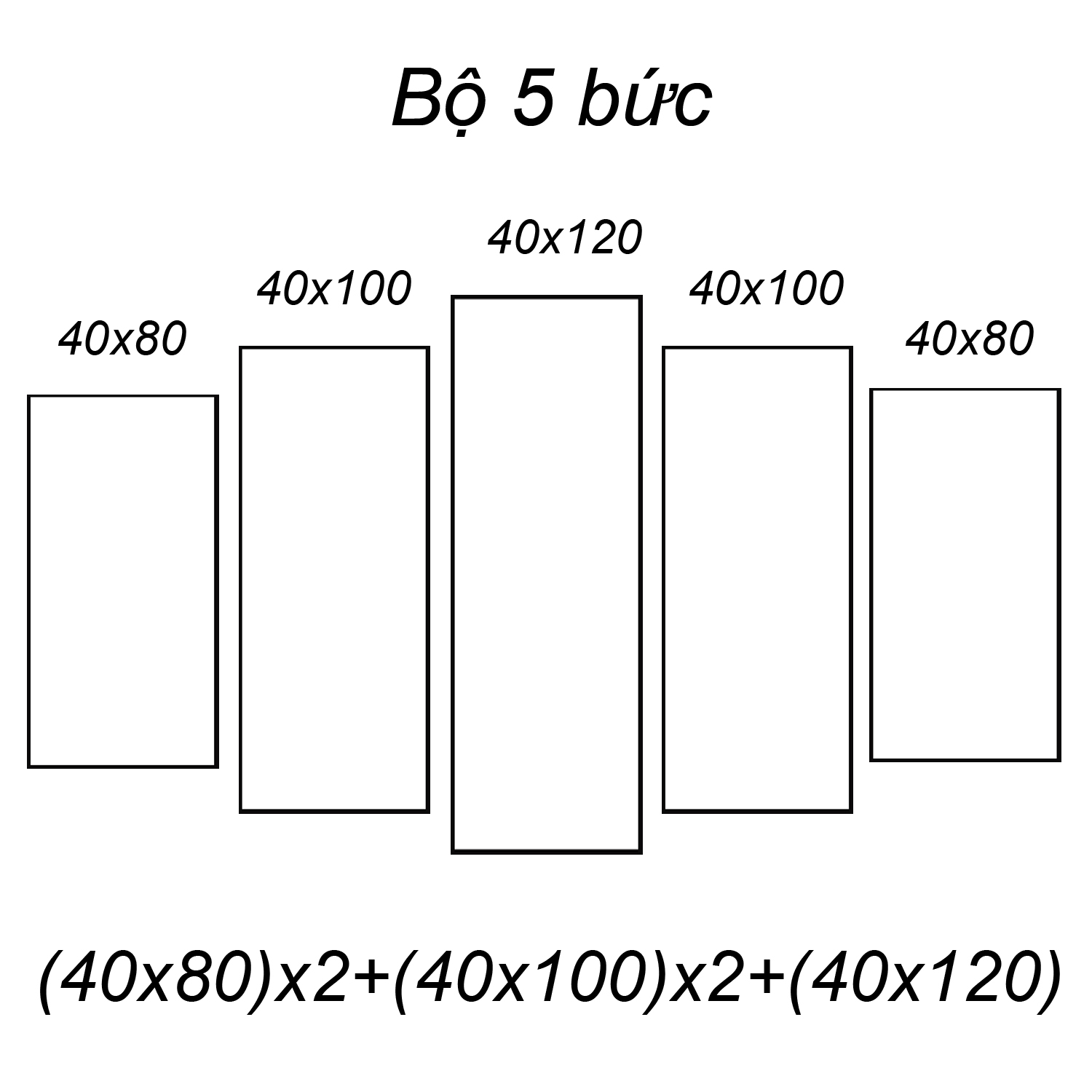 Tranh Bộ 5 Bức Canvas Giá Rẻ - Tranh Bát Mã Truy Phong Dũng Mãnh