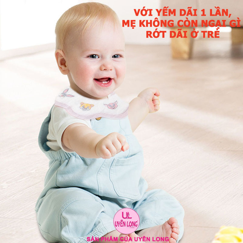 Yếm Thấm Nước Dãi Rớt Cho Bé Sử Dụng 1 Lần, An Toàn Cho Bé, Thuận Lợi Cho Mẹ, Dễ Dàng Mang Theo