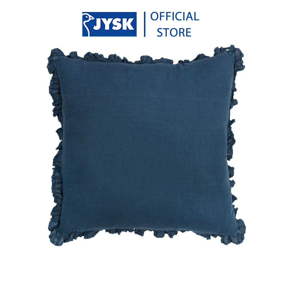 Gối trang trí | JYSK Guldblomme | cotton | be/xanh | R45xD45cm