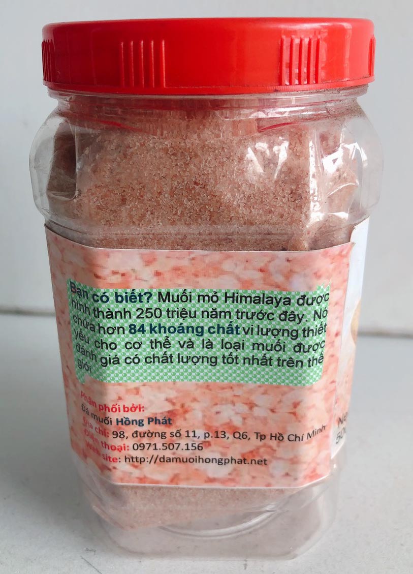 Muối ăn Himalaya - Muối hồng (500gr)