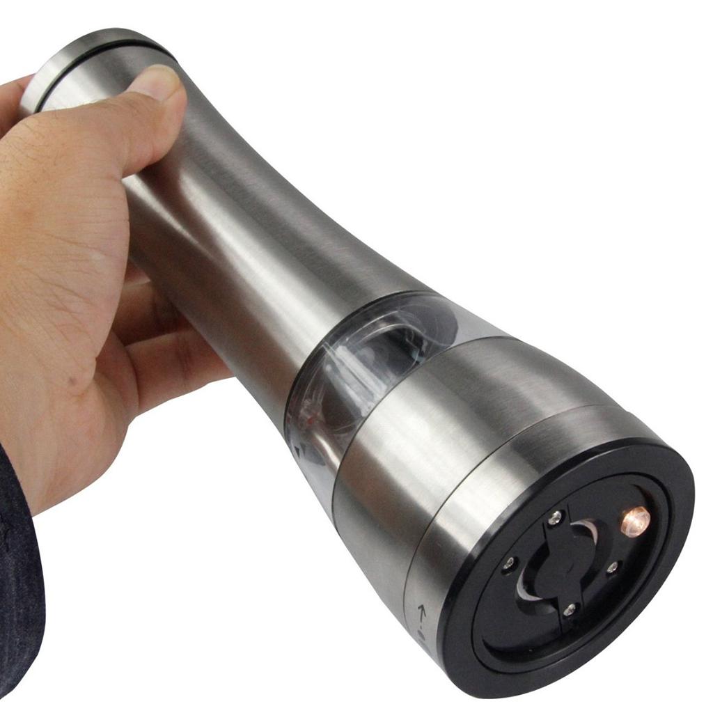 Pepper & Sea Salt Spices Mill Electric Muller Stainless Steel Spices Grinder
