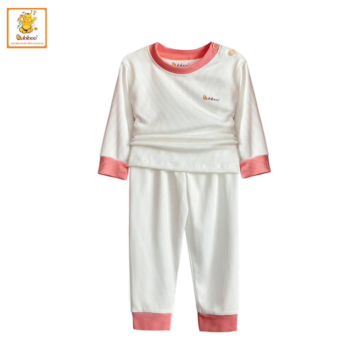 Bộ quần áo cho bé trai bé gái BABIBOO chất Vải Viscose bo gân , êm ái &amp; mềm mịn BTK50