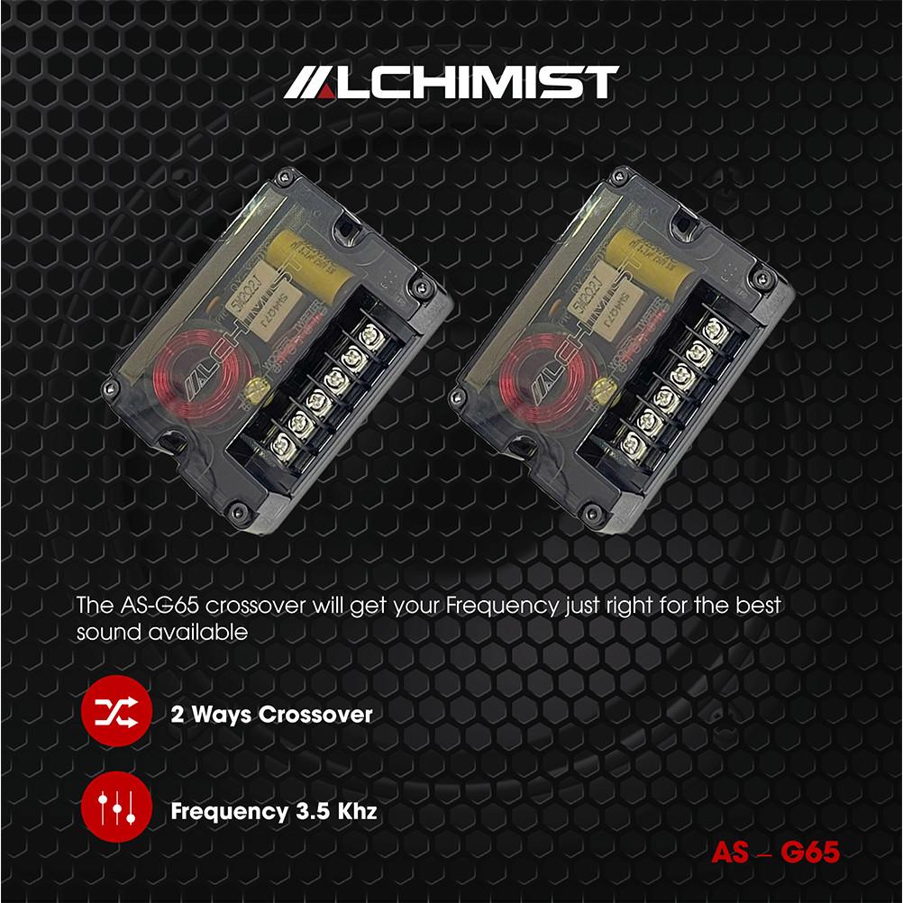 Loa  2-Way Alchimist AS-G65 Component Speaker Màng Nhôm Trắng Sang Trọng, Công Suất 130W Mạnh Mẽ
