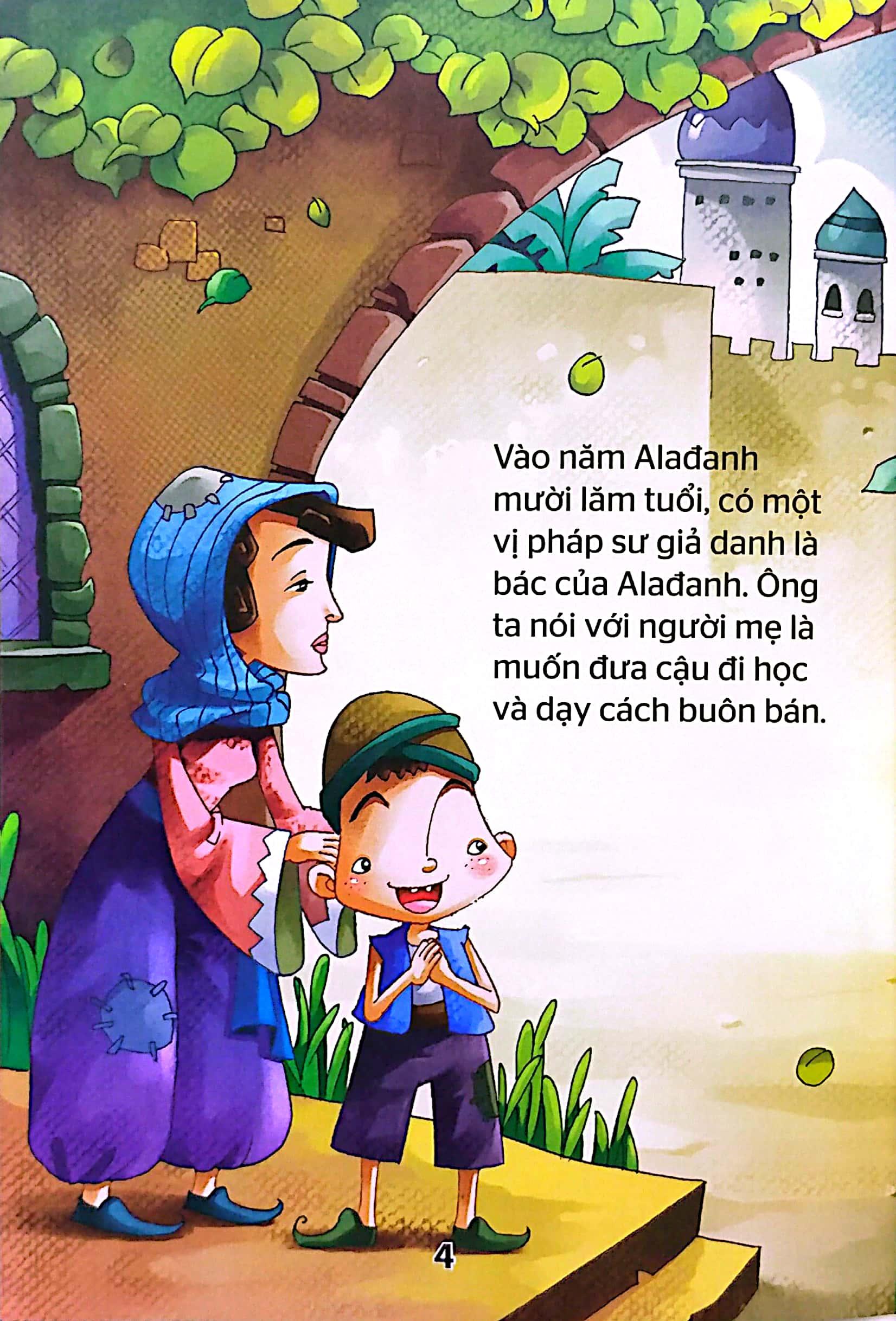 Sách - Truyện Cổ Tích Kinh Điển Thế Giới Hay Nhất - Alađanh Và Cây Đèn Thần