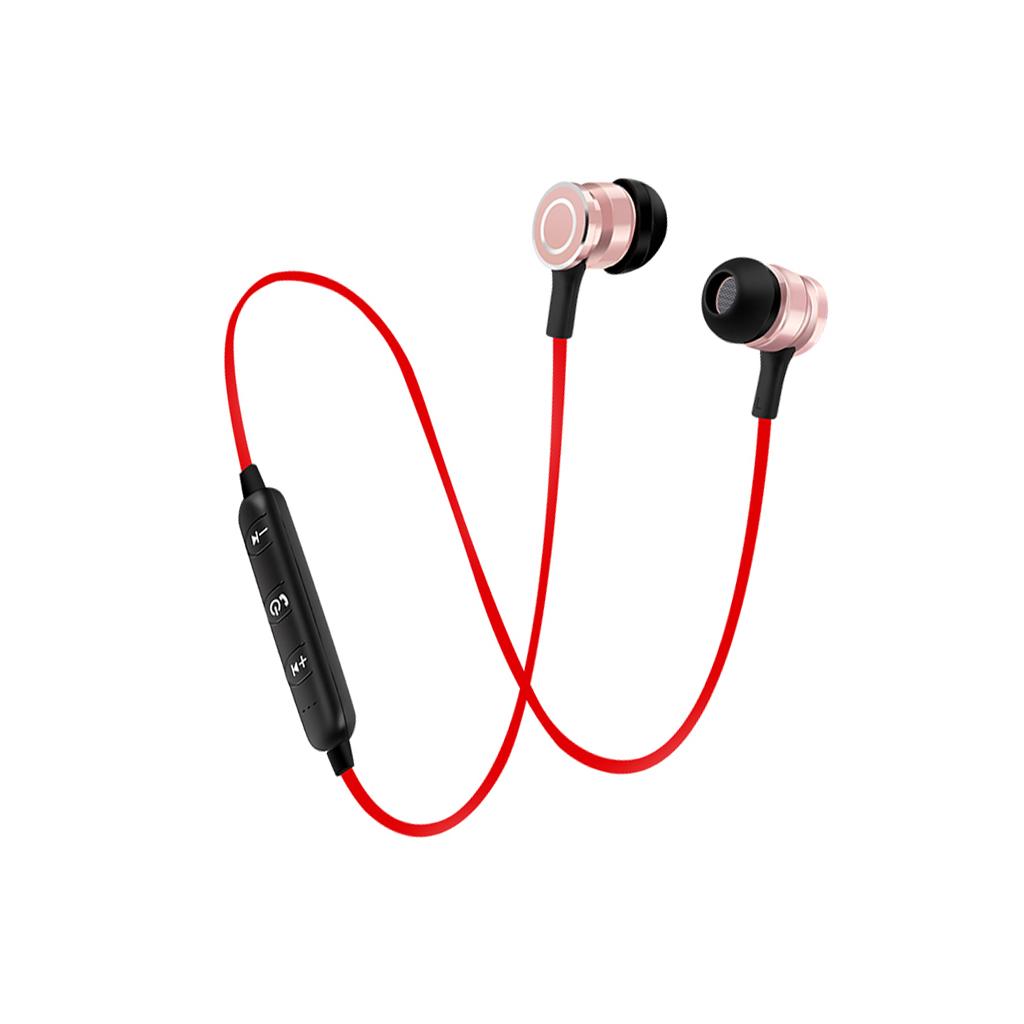 Wireless Headphones V4.1 Wireless Stereo Earbuds Built-in Noise Cancellation Stereo Bluetooth Headphones with Mic for iPhone and Android Phones