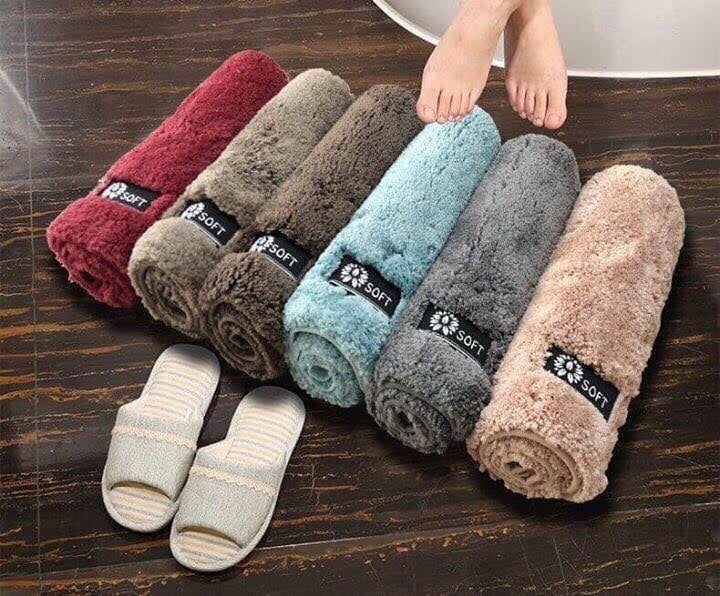 THẢM TRẢI SÀN NHÀ LAU CHÂN SIÊU THẤM HÚT NƯỚC SOFT 50*80CM, NHIỀU MÀU PHÙ HỢP VỚI MỌI KHÔNG GIAN PHÒNG KHÁCH, PHÒNG NGỦ, NHÀ BẾP,... MANG TÍNH THẨM MỸ CAO