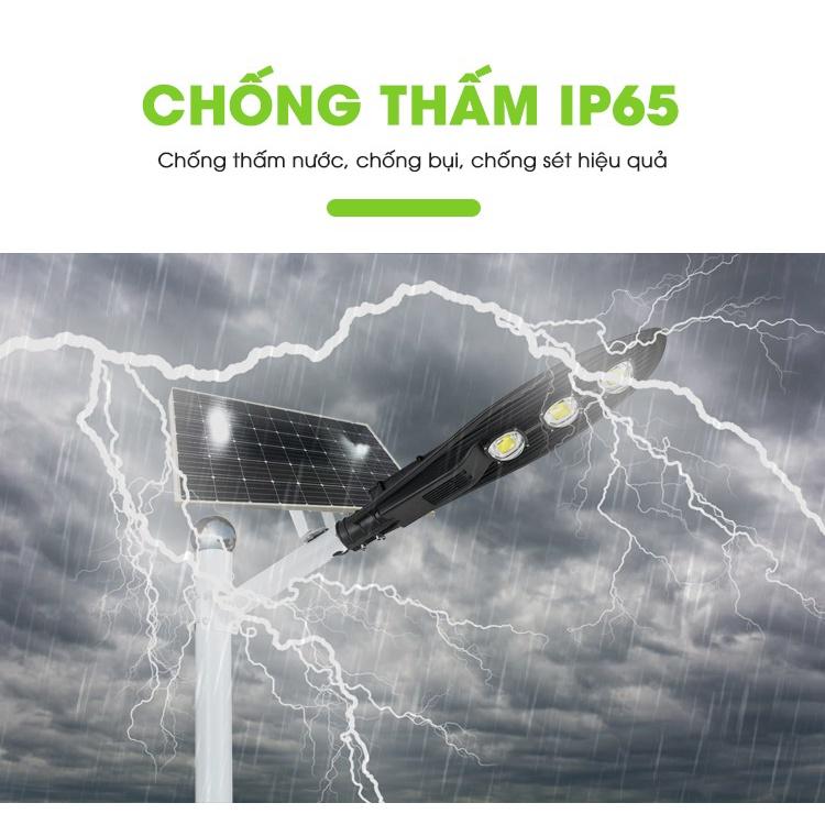 Đèn Đường Năng Lượng Mặt Trời Hình Chiếc Lá 150W CL1150 - Pin Mono