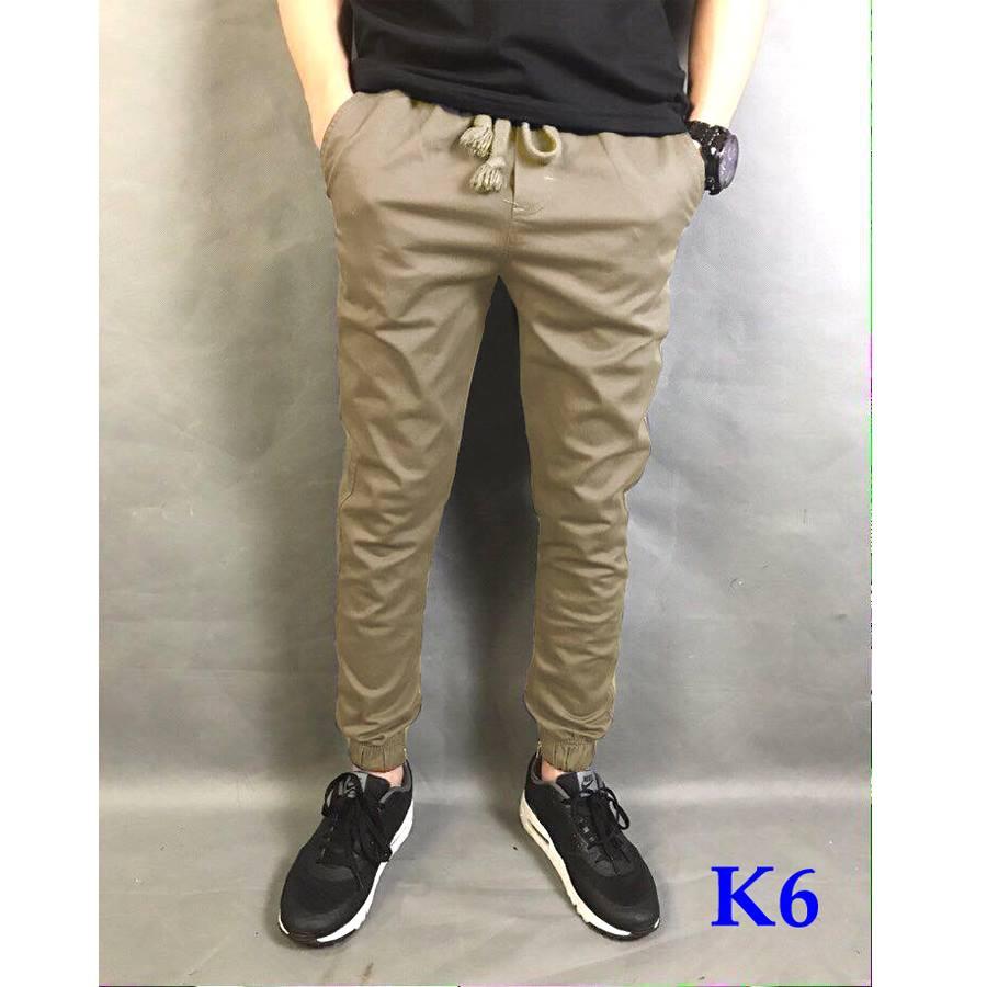 QUẦN JOGGER KAKI CO GIẢN, KHÓA ZIP CÁ TÍNH