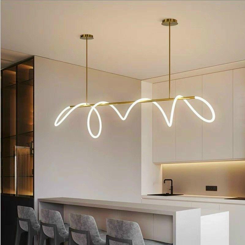 Đèn thả trang trí 3 chế độ ánh sáng, phong cách Bắc Âu sang trọng, dây led sáng đặc biệt, đèn bàn ăn, T09