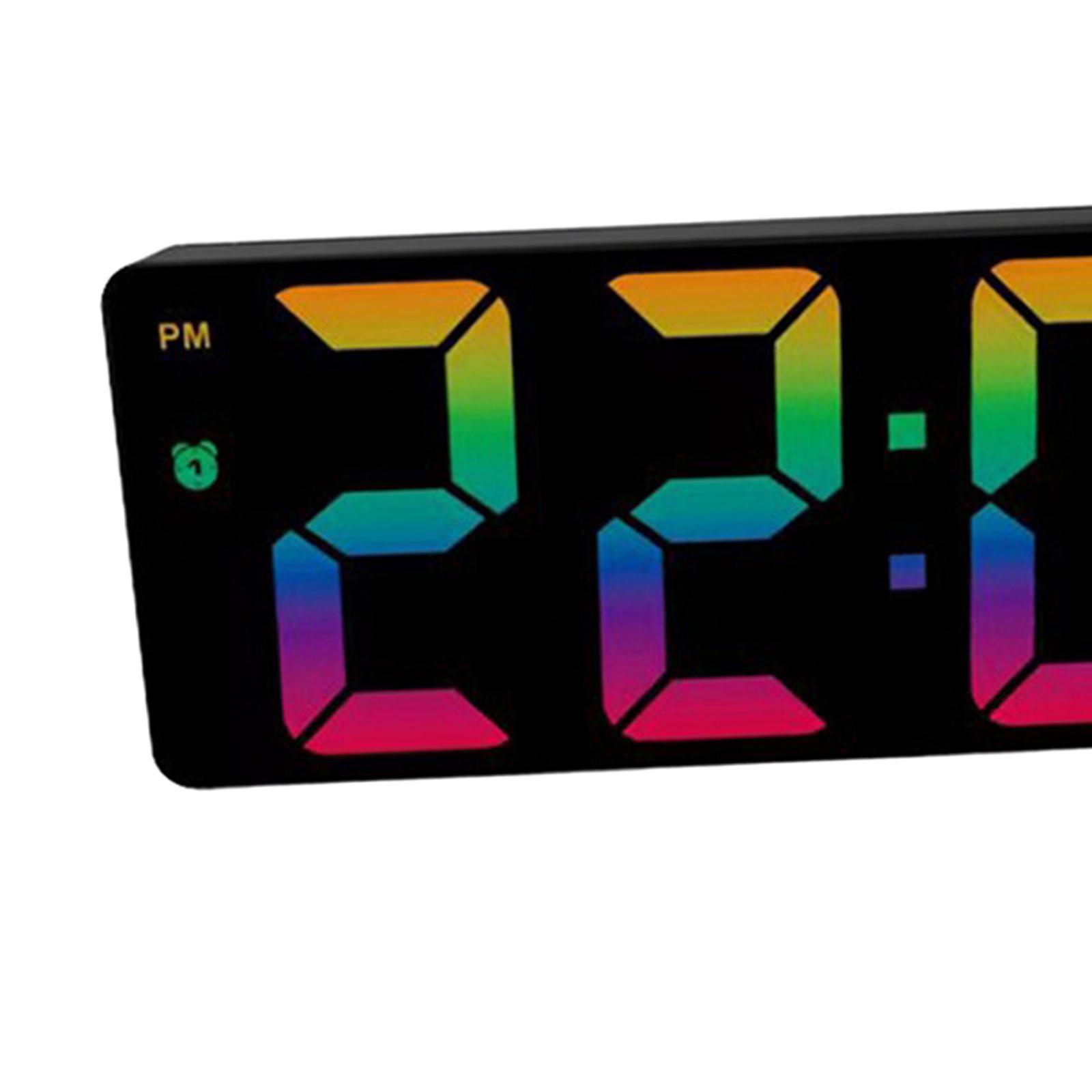 Colorful Large Number Bedside Seniors Dimmer Battery StyleA