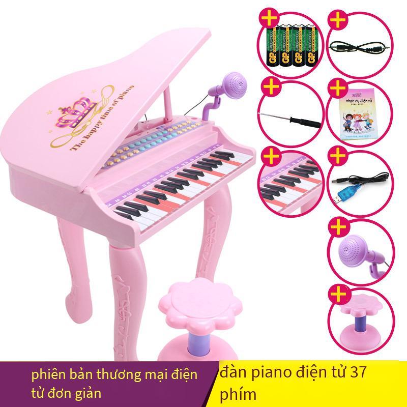 Phong cách mới nhất dành cho trẻ em đàn organ điện tử đa chức năng câu đố giáo dục sớm đàn piano hát với micrô mini phong cách mới dành cho trẻ em có thể chơi được