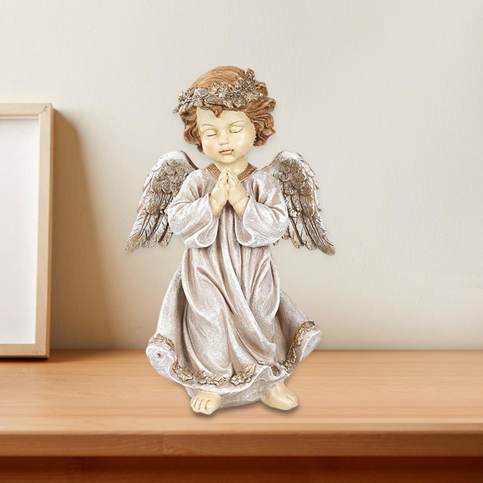 Angel Statue Angel Figurine Fairy Statue for   Bookshelf