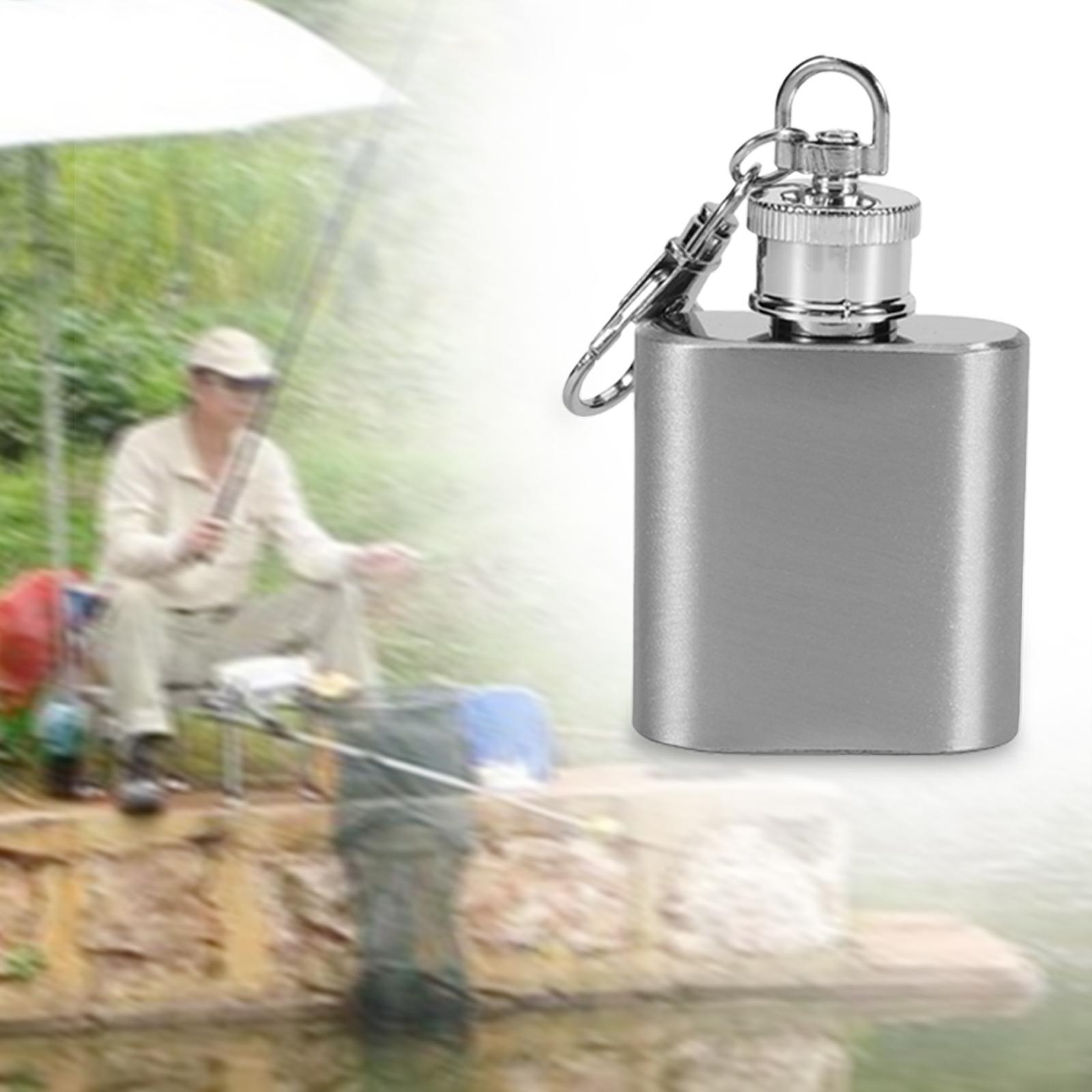 Hip Flagon Stainless Steel Pot Drink Bottle for Hiking Travel Men Indoor and Outdoor Barbecue