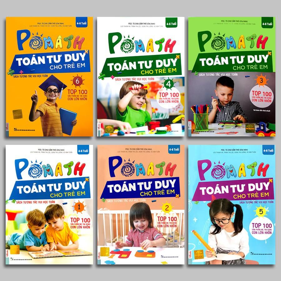 Sách Trọn Bộ 6 Cuốn PoMath Toán Tư Duy Cho Trẻ Em 4 6 Tuổi
