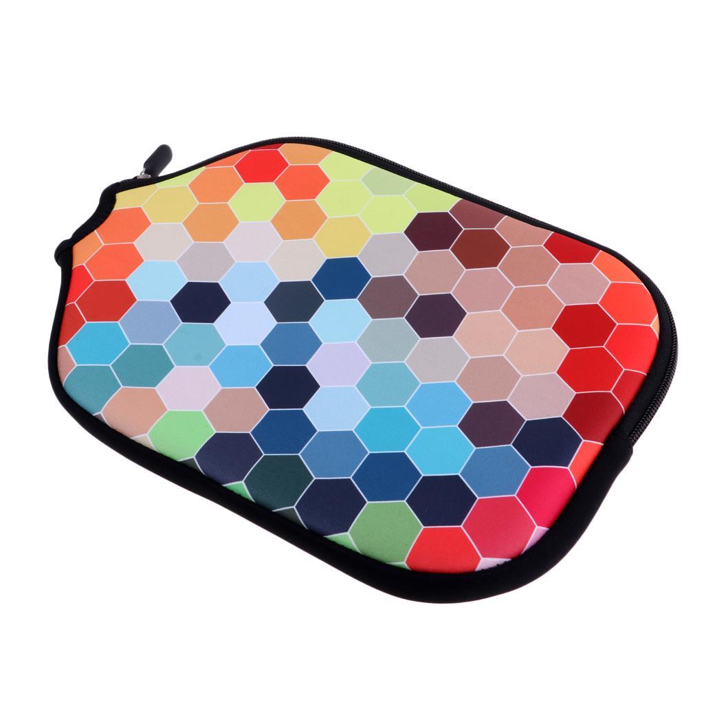 2xPremium Neoprene Pickleball Paddle Cover Zipper Sleeve Protective Case A14