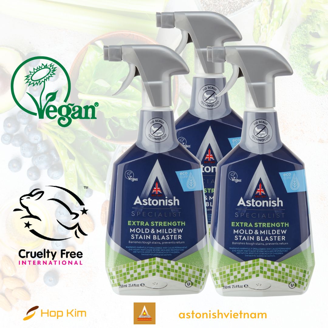 Tẩy nấm mốc nhà vệ sinh Astonish C1120 công nghệ không chà cọ mùi hương dễ chịu đánh bay vết bẩn lâu ngày