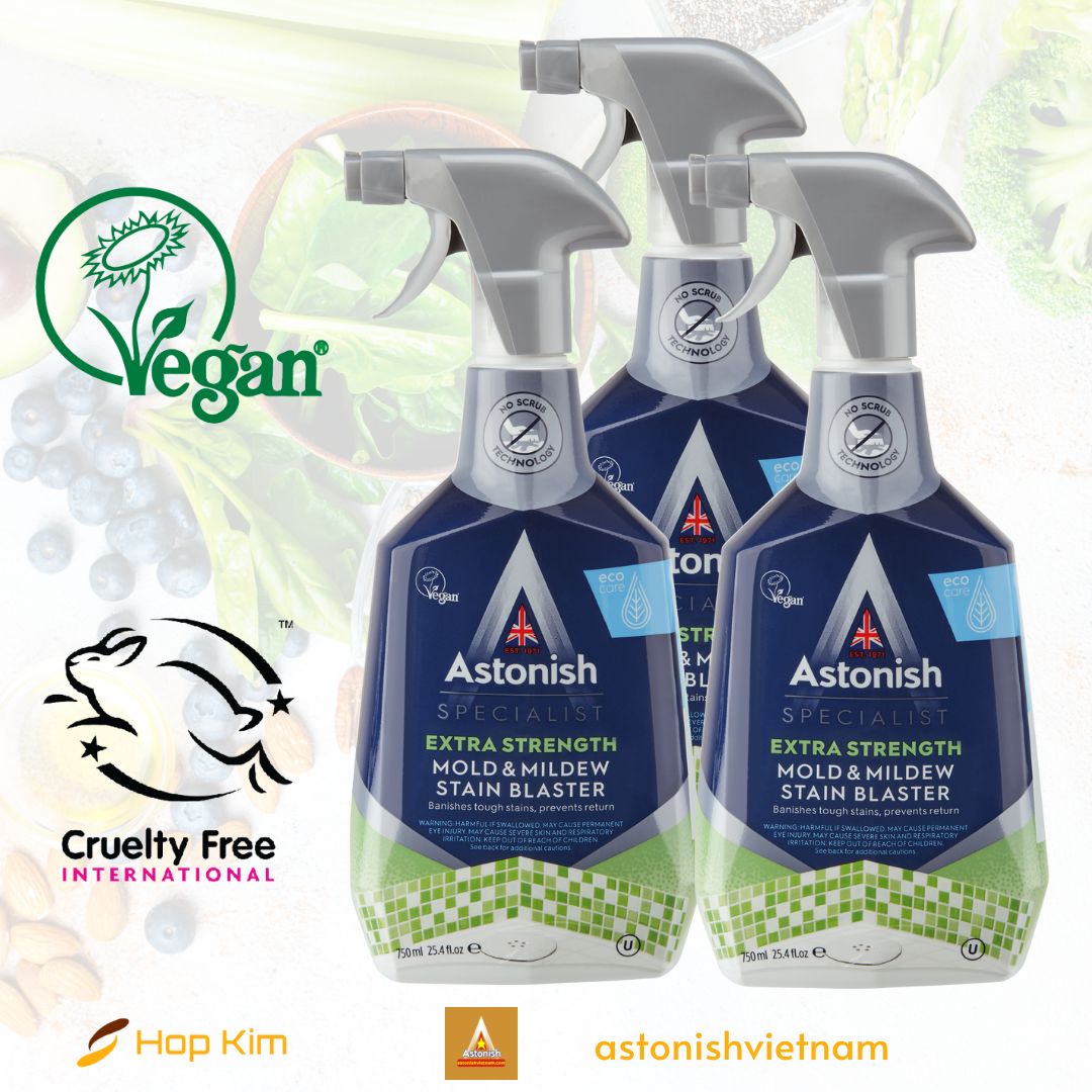 Tẩy nấm mốc nhà vệ sinh Astonish C1120 công nghệ không chà cọ mùi hương dễ chịu đánh bay vết bẩn lâu ngày