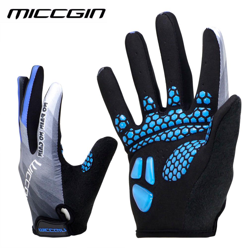 Mtb Găng Tay Đi Xe Đạp Cảm Ứng Màn Hình GEL Xe Đạp Thể Thao Chống Sốc Đường Full Ngón Tay Xe Đạp Găng Tay Dành Cho Nam Nữ MICCGIN