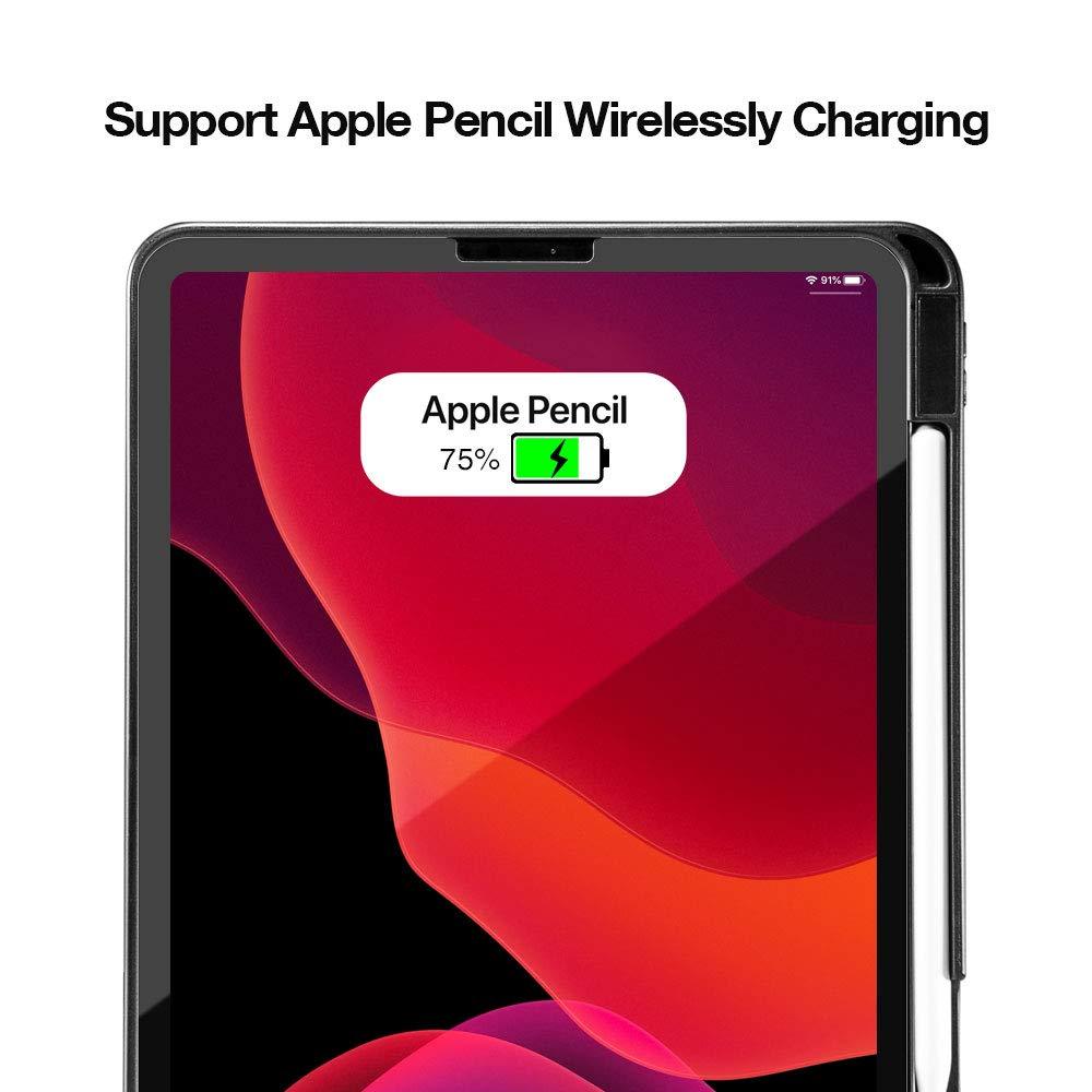 Bao da TOMTOC từ tính đa góc for Ipad Pro 11 inch Black - - Hàng chính hãng