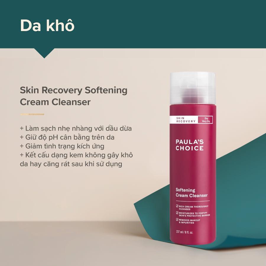 Sữa Rửa Mặt Phục Hồi Da Khô Nhạy Cảm Và Kích Ứng Paula's Choice Skin Recovery Softening Cream Cleanser