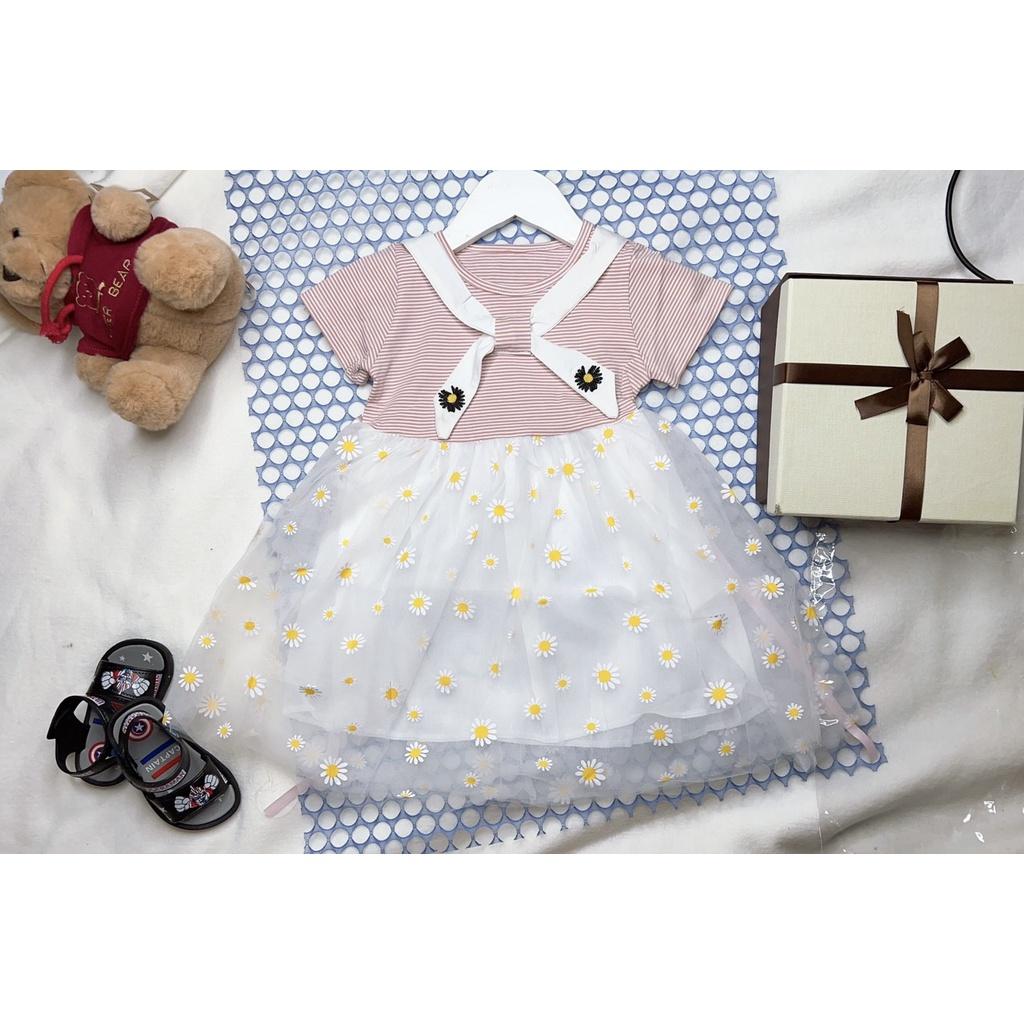 Váy Bé Gái Công Chúa Mùa Hè, Đầm Trẻ Em Tiểu Thư ch bé 10-18kg