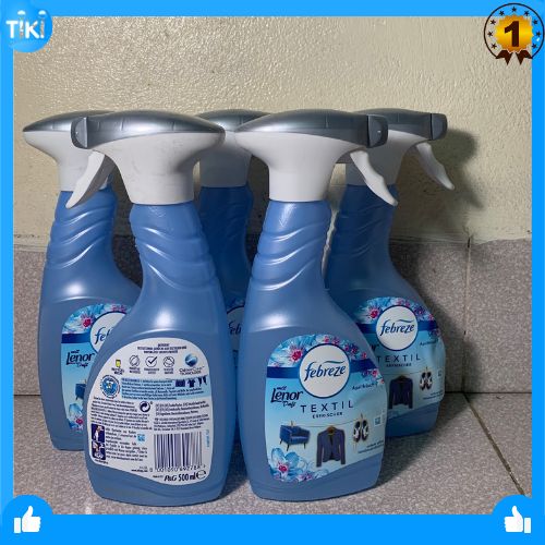 Lenor Đức chai xịt thơm đồ vải, sofa, rèm... Lenor Febreze April Frisch dung tích 500ml thơm ngát hương hoa