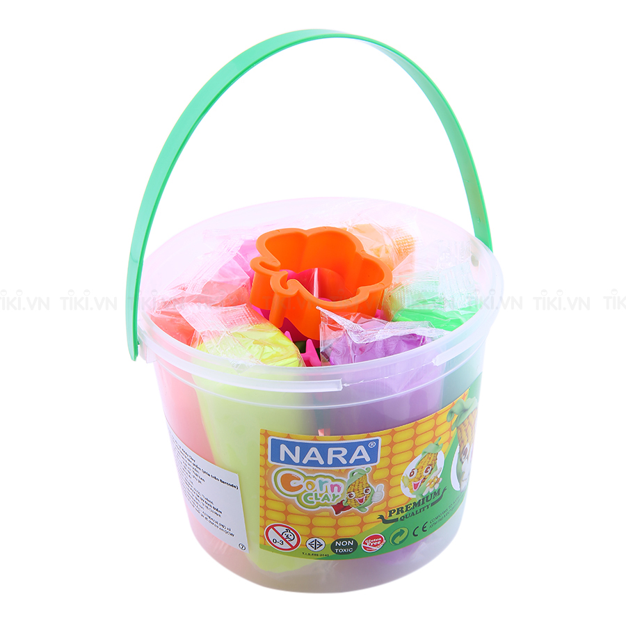 Đất Nặn Học Tập Bột Ngô 6 Màu (270g) + 4 Khuôn Kiddy Clay CC-270-6+4SM