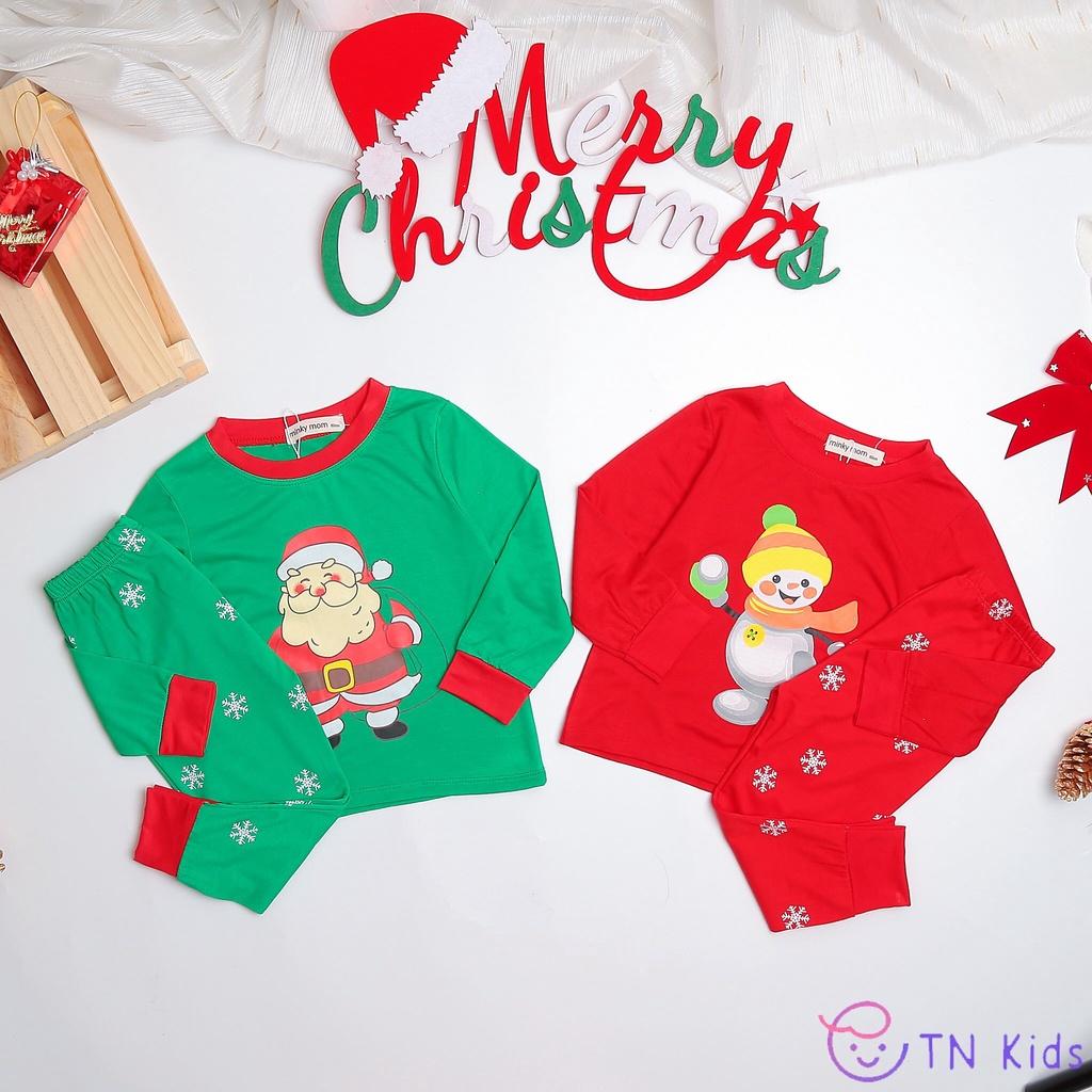 Bộ NOEL Dài Tay Cho Bé Trai Bé Gái Bộ Giáng Sinh Cho Bé Chất Cotton Cao Cấp Siêu C