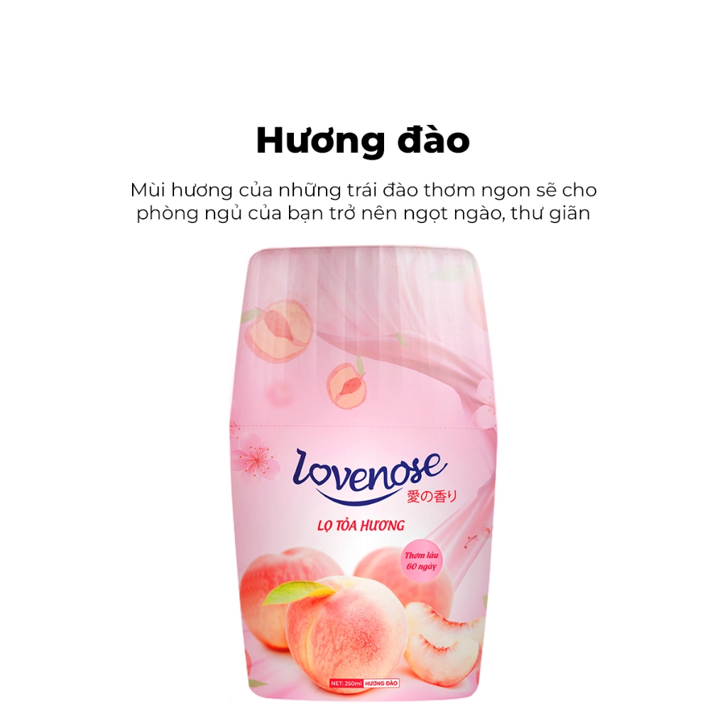 Lọ tỏa hương Ximo Lovenose hương thơm tự nhiên dễ chịu khử mùi thơm phòng 60 ngày - Dung tích 250ml