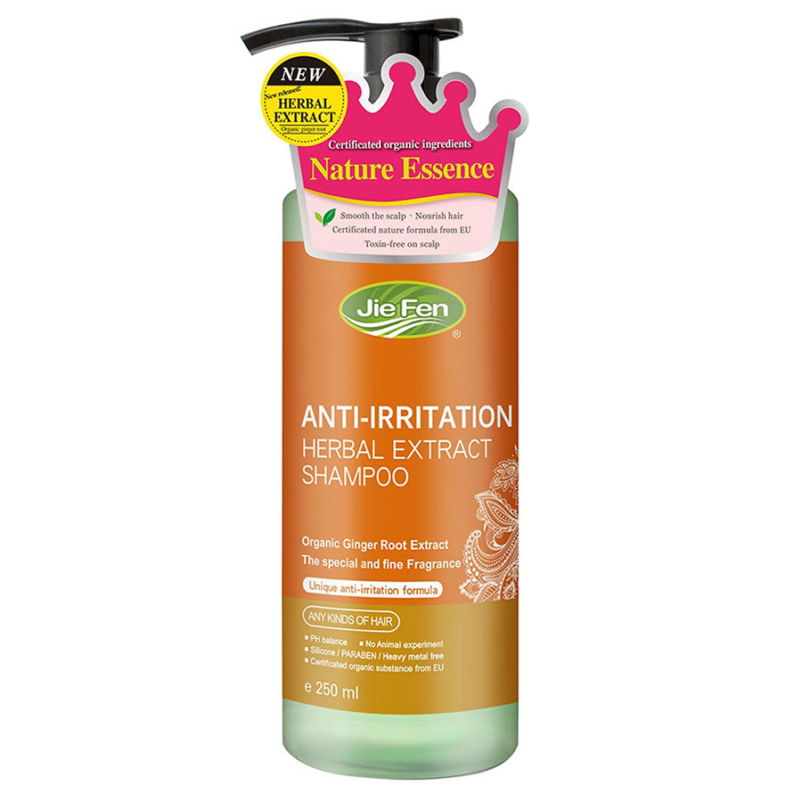 Dầu gội thảo dược Organic dành cho da đầu nhạy cảm Jie Fen Anti-irritation Shampoo, Taiwan 250 ml