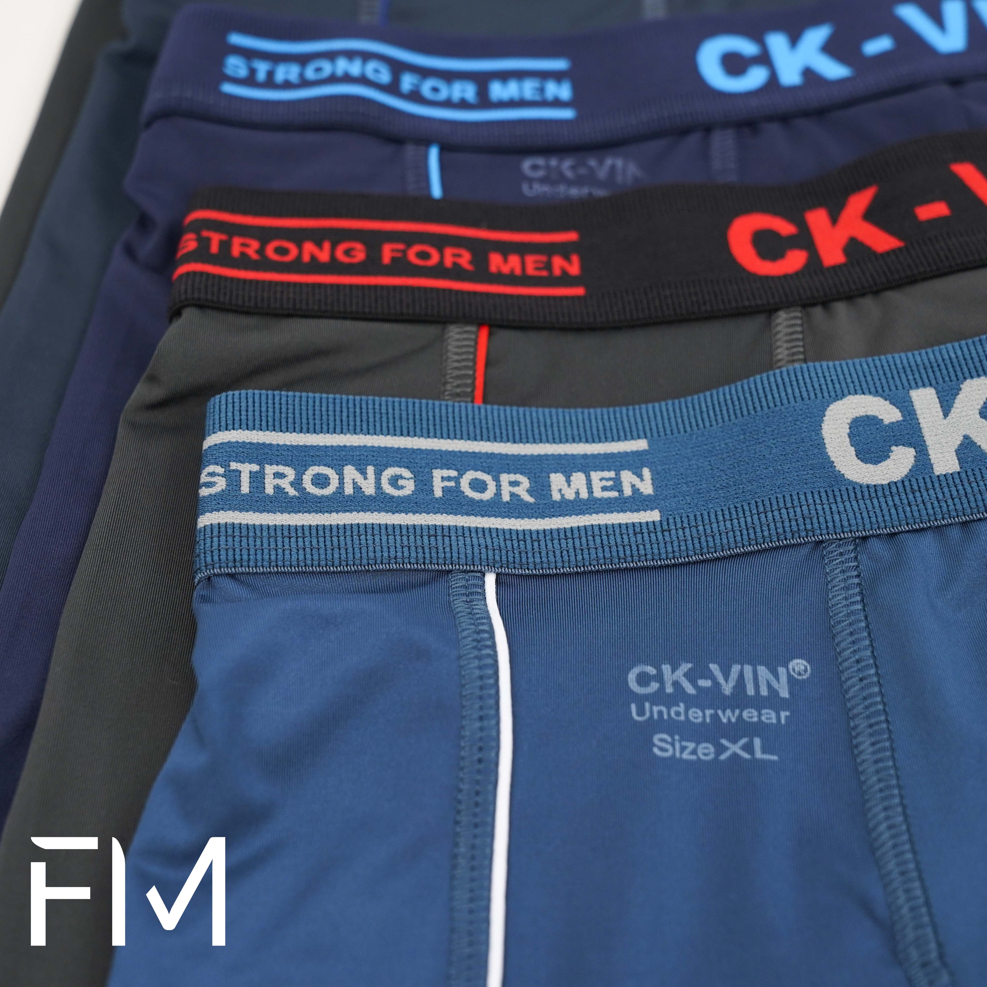 Hộp 5 quần lót boxer nam thun lạnh 4 chiều, cạp bo dệt gân cao cấp - FORMEN SHOP - FMCB5PS224