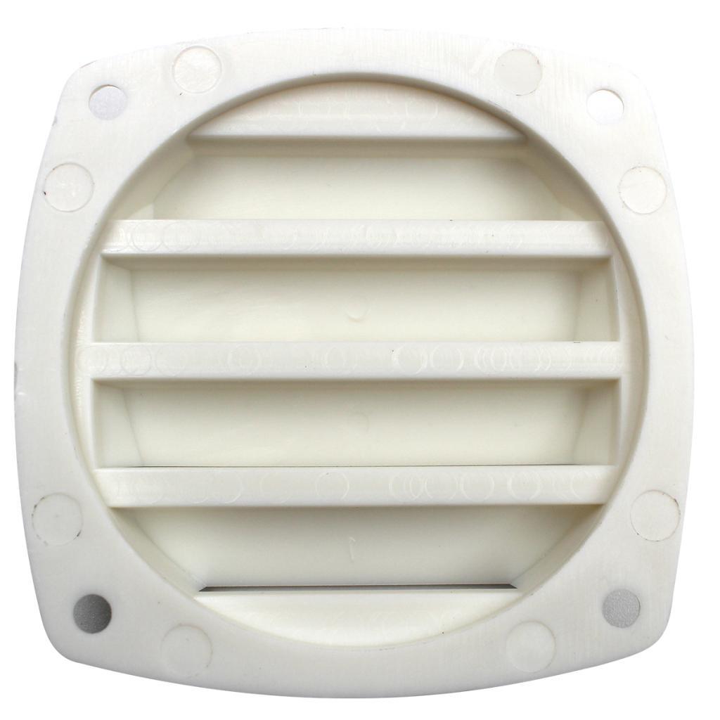 2x Round Plastic Marine Louvered Vents Round for 3'' Inch