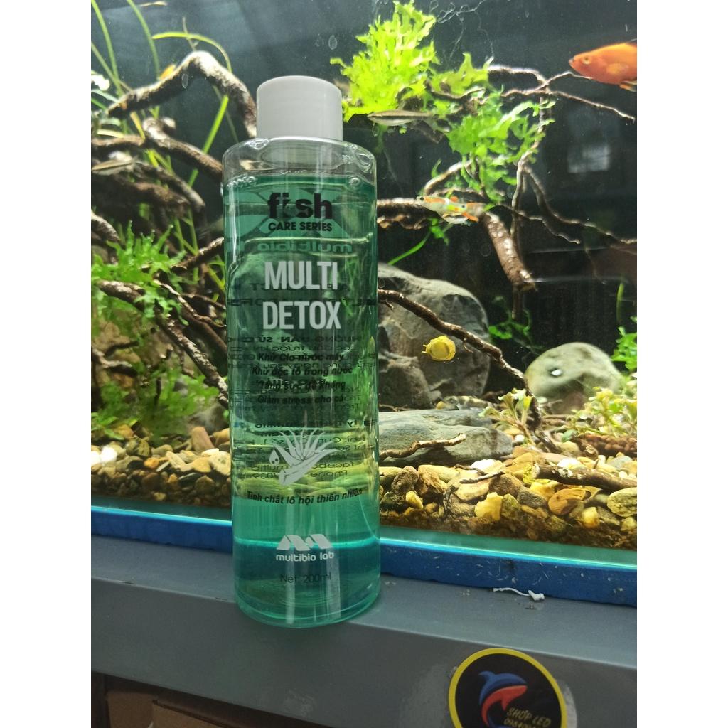 Multibio- clear Water- multi Detox-Vi Sinh-Làm Trong Nước Nhanh-Khử Độc-Phân Huỷ Cặn Bã Cho Bể Cá Cảnh,Thuỷ Sinh-shopleo