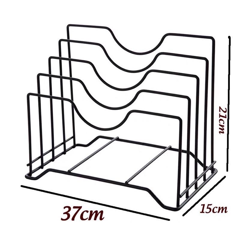 Giá treo nắp xoong nồi, thớt nhà bếp tiện dụng