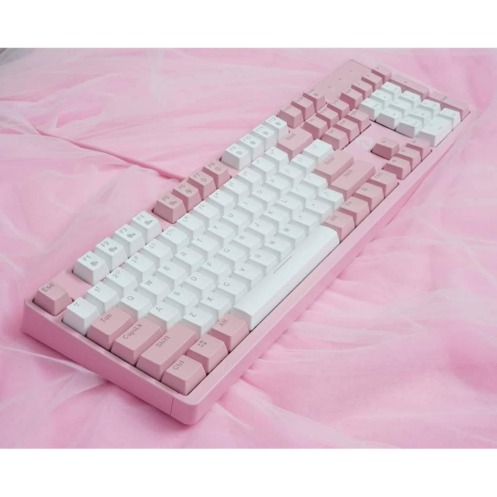 Bàn phím cơ Gaming DAREU EK1280S Pink / Black 104KEY MULTI LED hàng Chính Hãng