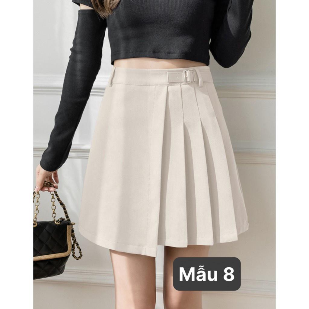 Chân váy chữ A cạp cao nữ có quần trong chân váy nữ chất tuyết mưa cao cấp nhiều mẫu Banamo Fashion 53